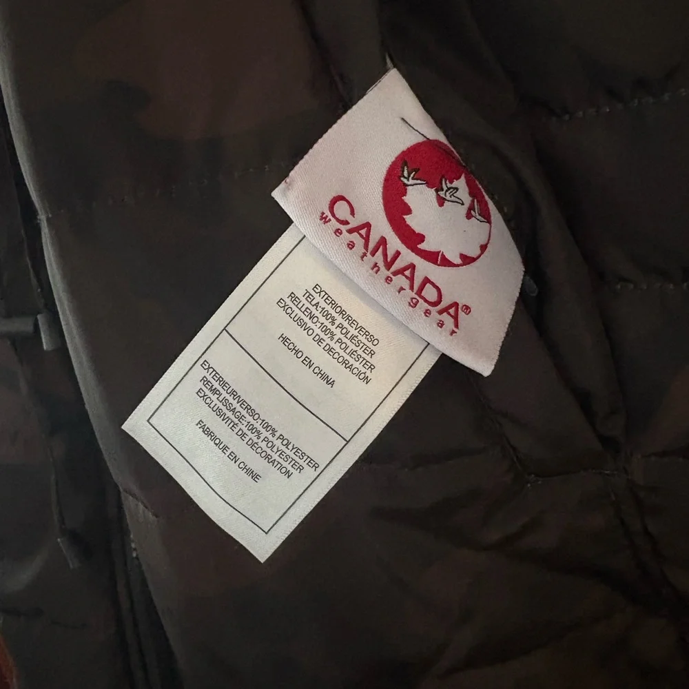 Canada Weather Gear Women's Brown Camouflage Puffer Jacket - Picture 4 of 8